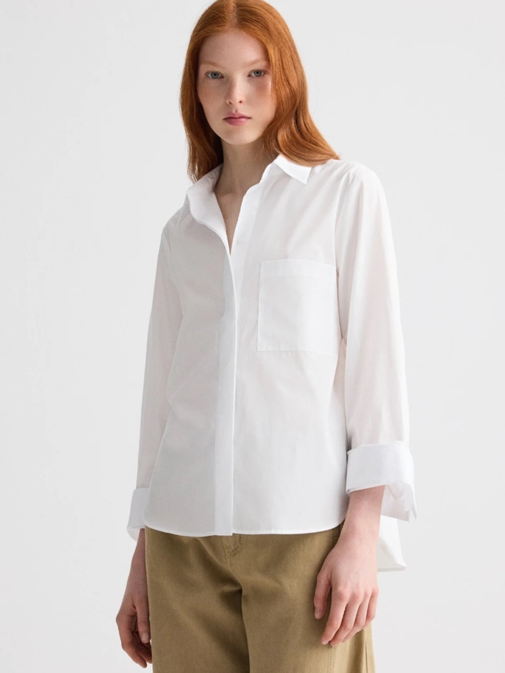 New with Tags ~ TWP BOYFRIEND Shirt in superfine cotton ~ Large